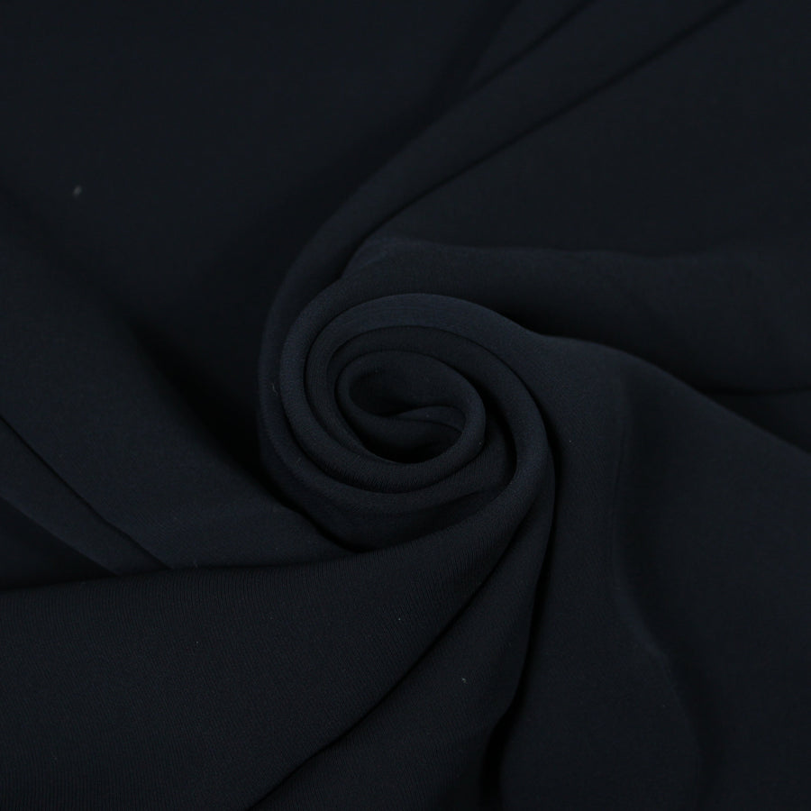 Tissu crepe stretch - bleu marine
