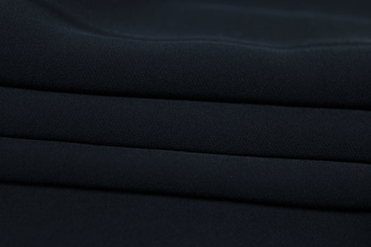 Tissu crepe stretch - bleu marine - photo 2/4 | So Tissus