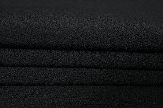 Tissu crêpe viscose - noir - photo 2/4 | So Tissus