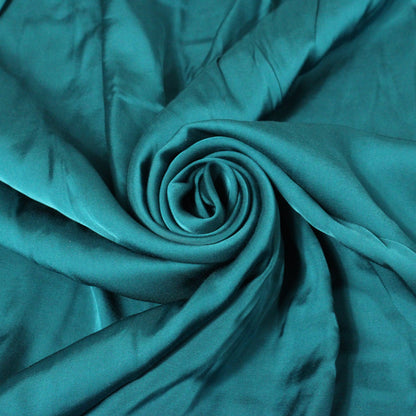 Tissu satin de viscose - bleu canard - photo 1/4 | So Tissus