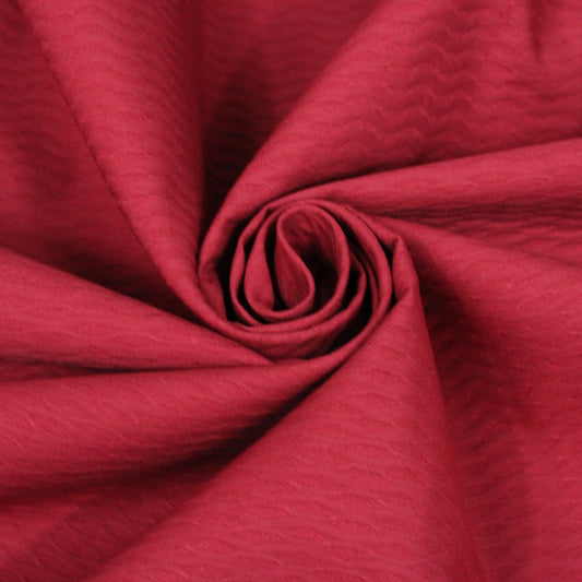 Tissu coton gaufré - framboise - photo 1/4 | So Tissus