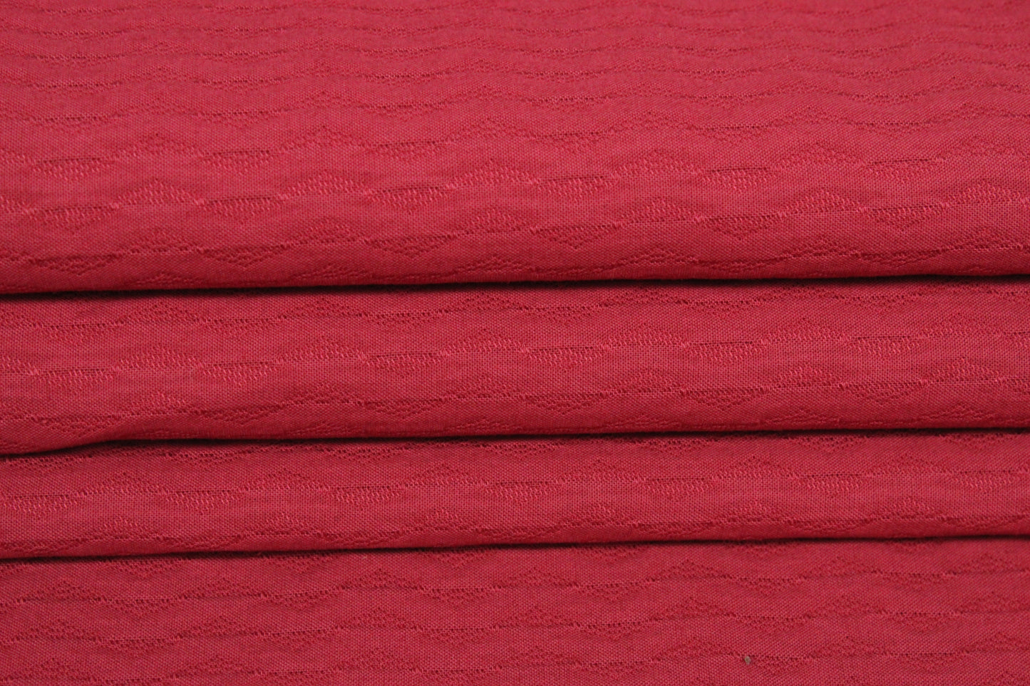 Tissu coton gaufré - framboise - photo 3/4 | So Tissus
