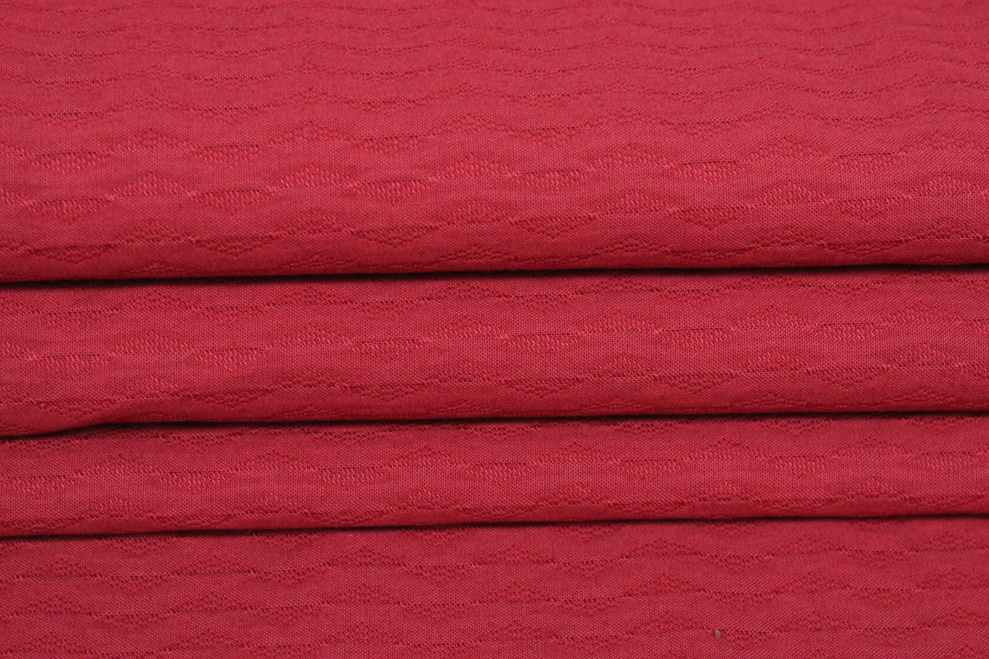 Tissu coton gaufré - framboise - photo 3/4 | So Tissus