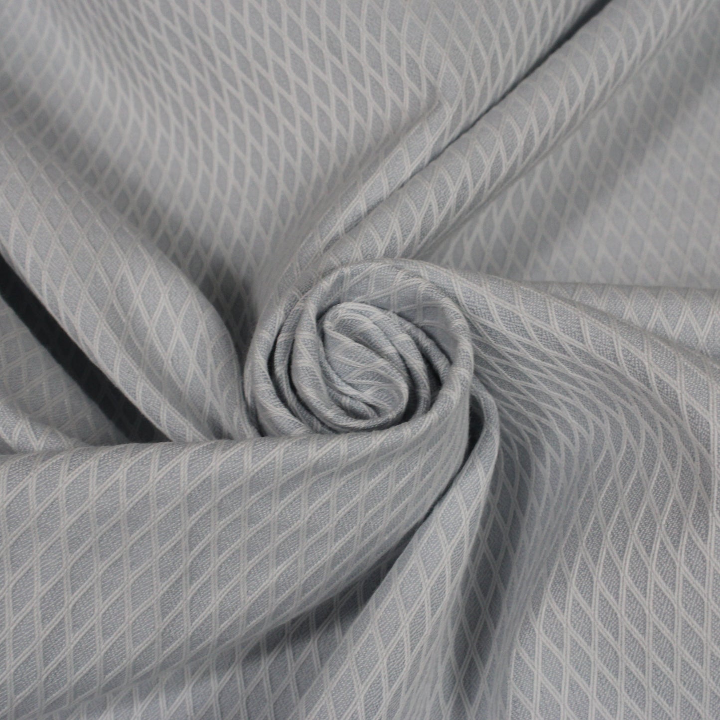 Tissu popeline de coton alvéolé - bleu ciel et blanc - photo 1/4 | So Tissus
