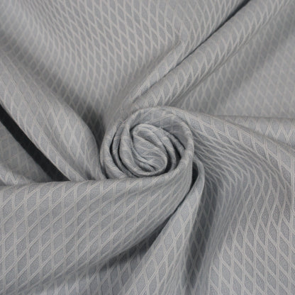 Tissu popeline de coton alvéolé - bleu ciel et blanc - photo 1/4 | So Tissus