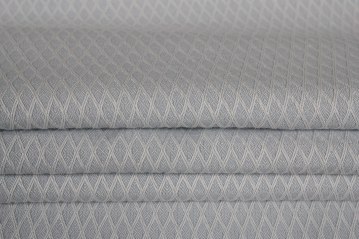 Tissu popeline de coton alvéolé - bleu ciel et blanc - photo 2/4 | So Tissus
