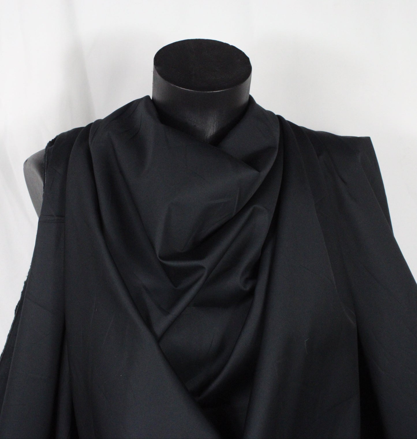 Tissu popeline de coton prestige - noir - photo 3/4 | So Tissus