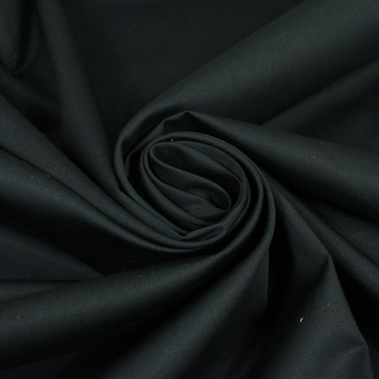 Tissu popeline de coton prestige - noir - photo 1/4 | So Tissus
