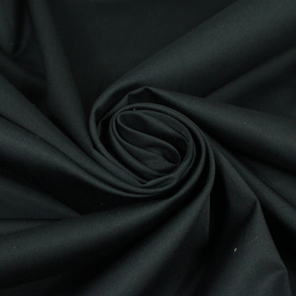 Tissu popeline de coton prestige - noir - photo 1/4 | So Tissus