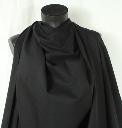 Tissu coton stretch prestige - noir - photo 3/4 | So Tissus