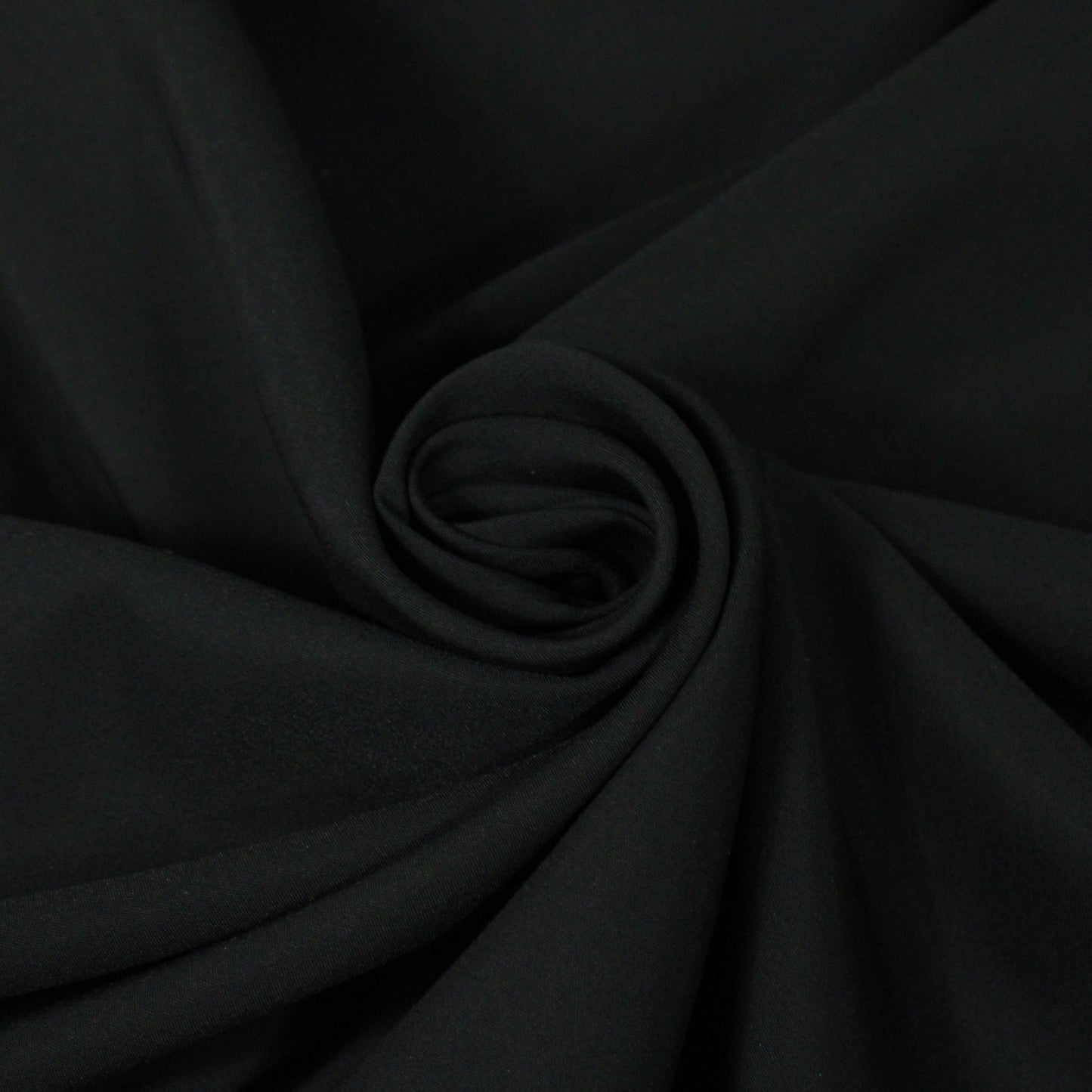 Tissu coton stretch prestige - noir - photo 1/4 | So Tissus