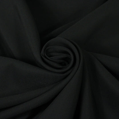 Tissu coton stretch prestige - noir - photo 1/4 | So Tissus