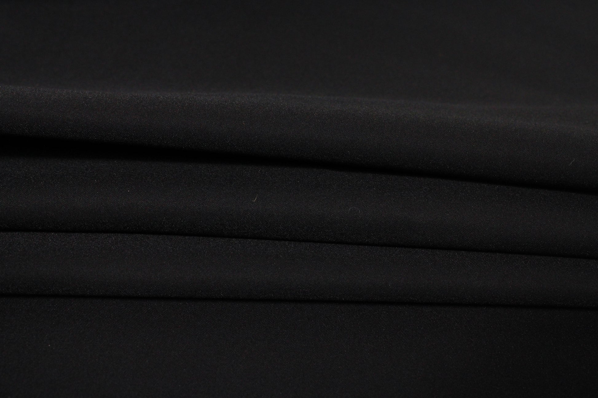 Tissu coton stretch prestige - noir - photo 2/4 | So Tissus