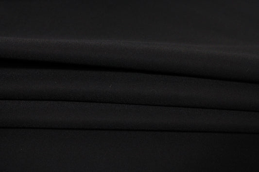 Tissu coton stretch prestige - noir - photo 2/4 | So Tissus