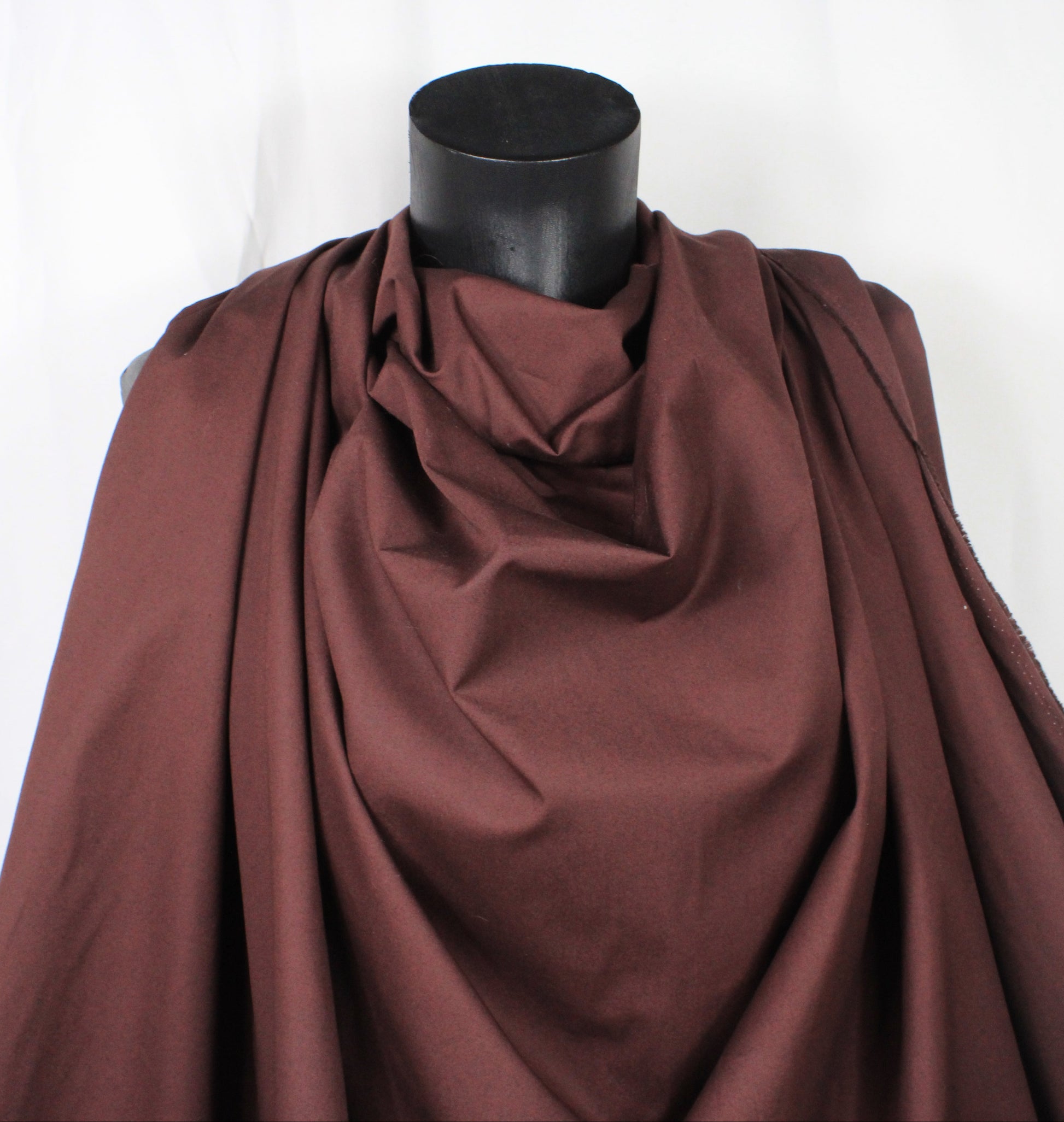 Tissu popeline de coton premium - acajou - photo 3/4 | So Tissus