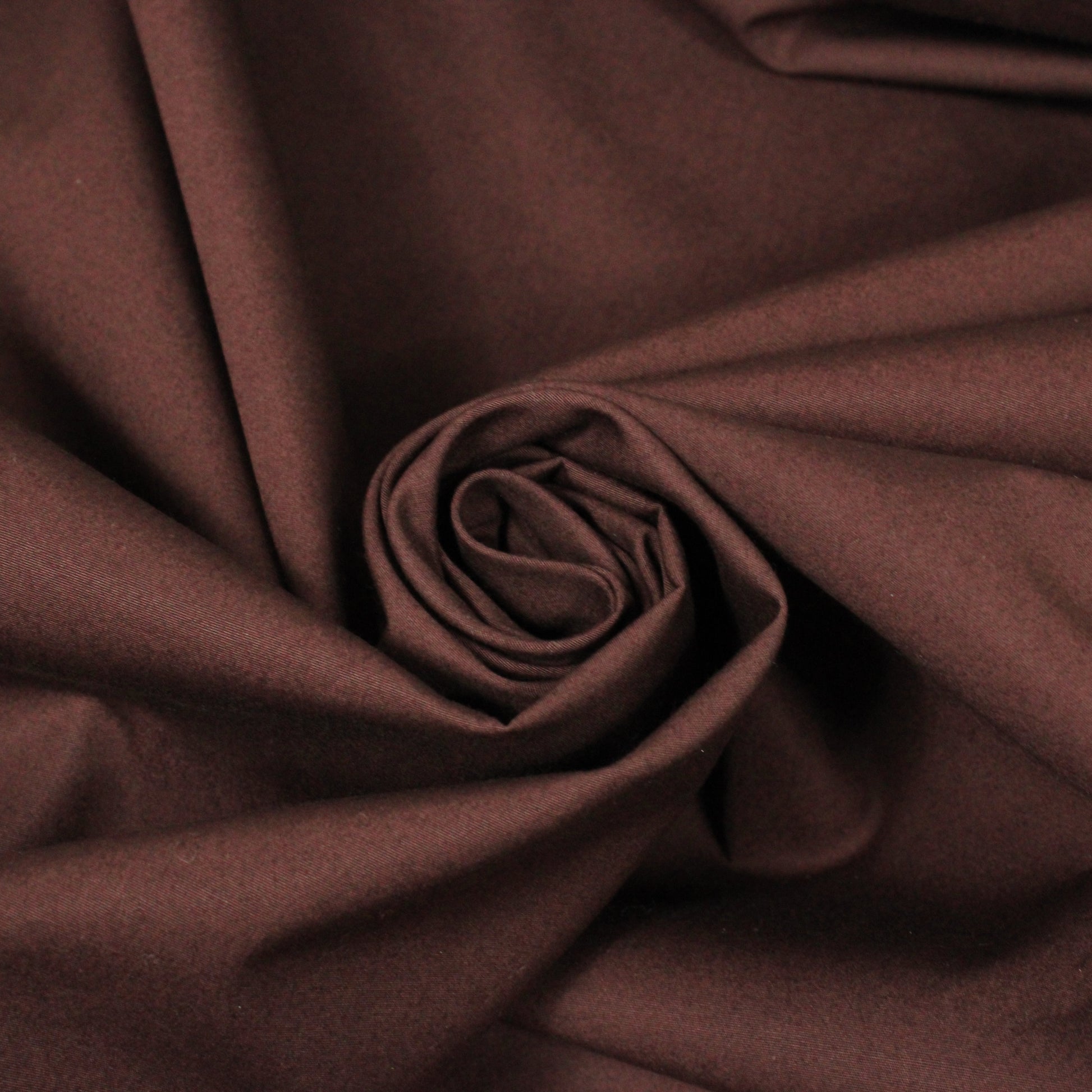 Tissu popeline de coton premium - acajou - photo 1/4 | So Tissus