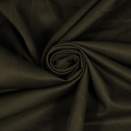 Tissu popeline de coton  - marron foncé - photo 1/4 | So Tissus