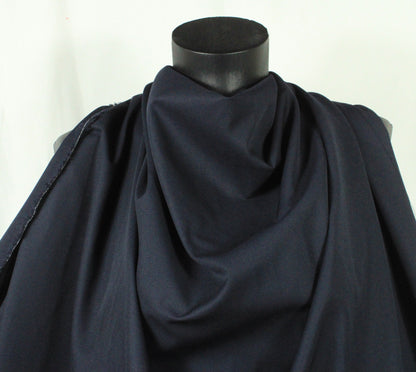 Tissu gabardine de coton - bleu marine - photo 3/4 | So Tissus