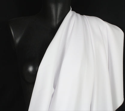 Tissu coton stretch prestige - blanc - photo 4/4 | So Tissus