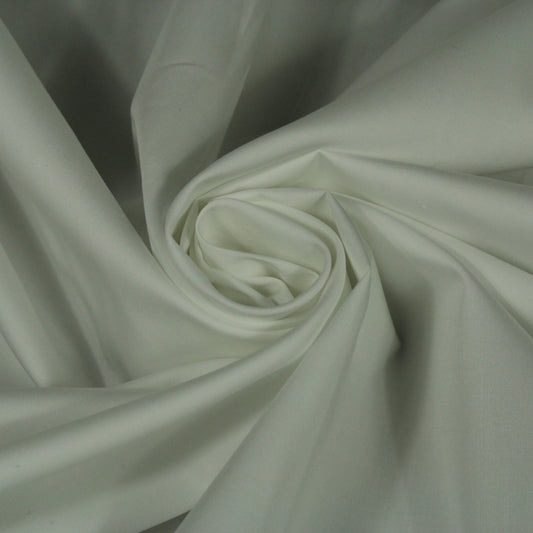 Tissu popeline de coton prestige - blanc - photo 1/4 | So Tissus