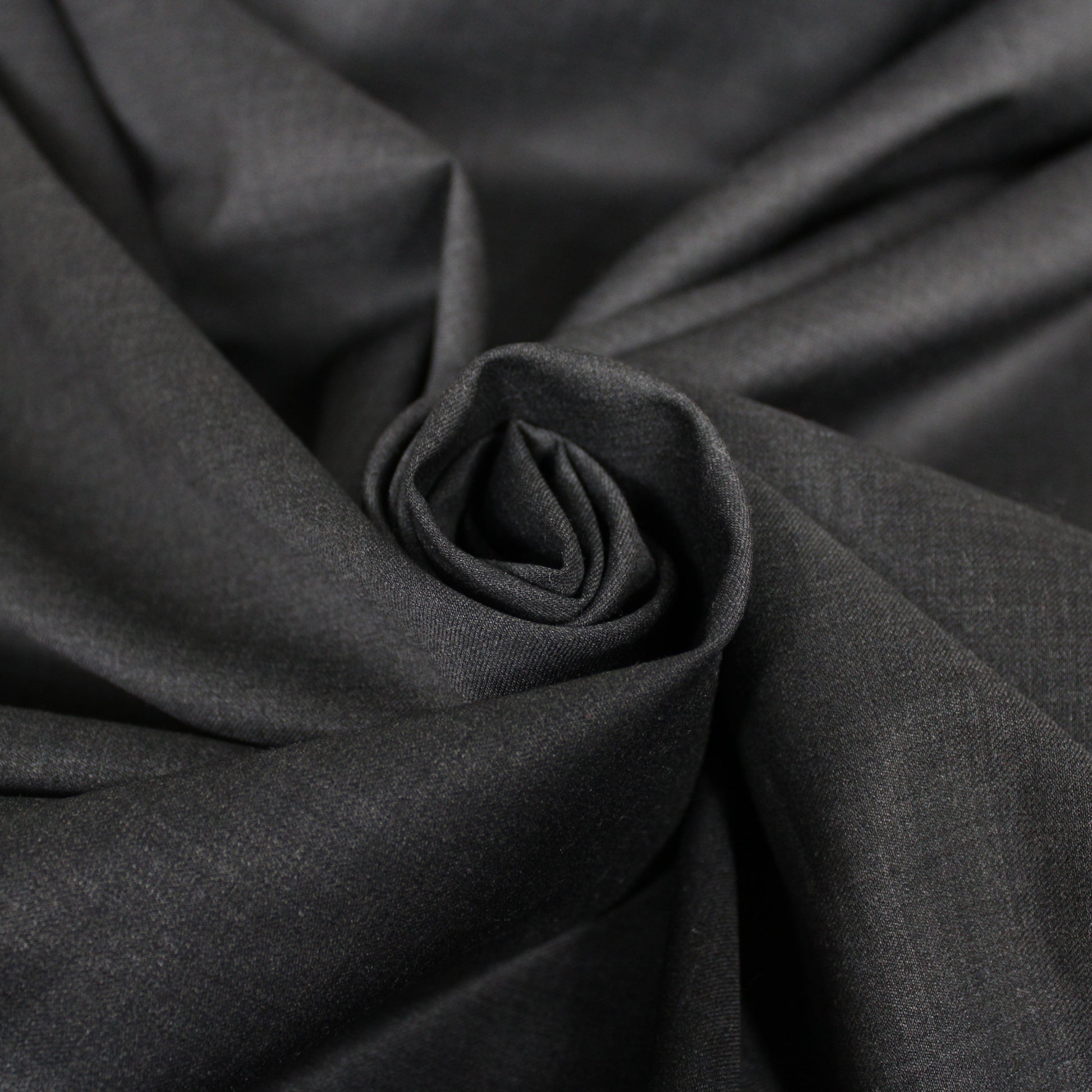 Tissu laine froide stretch - gris anthracite - photo 1/4 | So Tissus