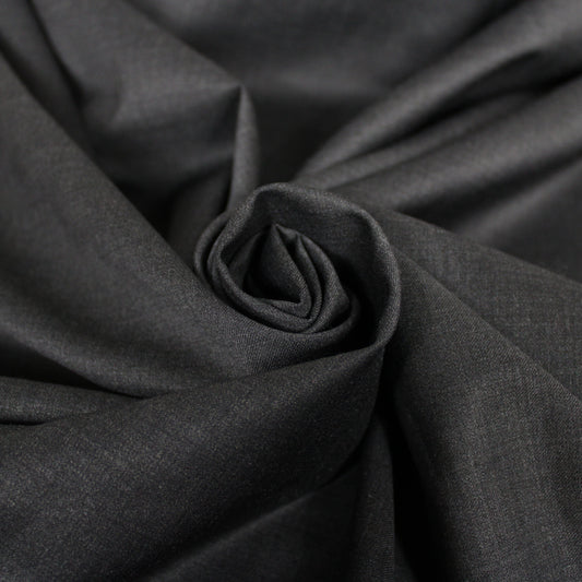 Tissu laine froide stretch - gris anthracite - photo 1/4 | So Tissus