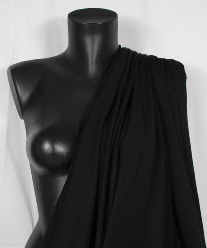Tissu jersey de laine - noir - photo 4/4 | So Tissus