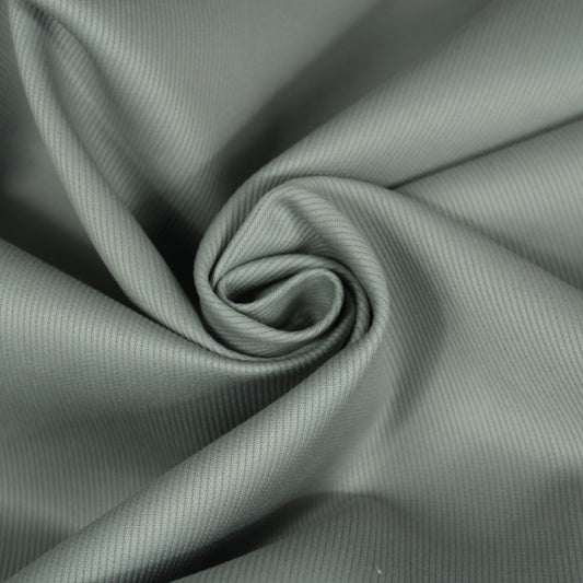 Tissu gabardine coton côtelé - gris perle - photo 1/4 | So Tissus