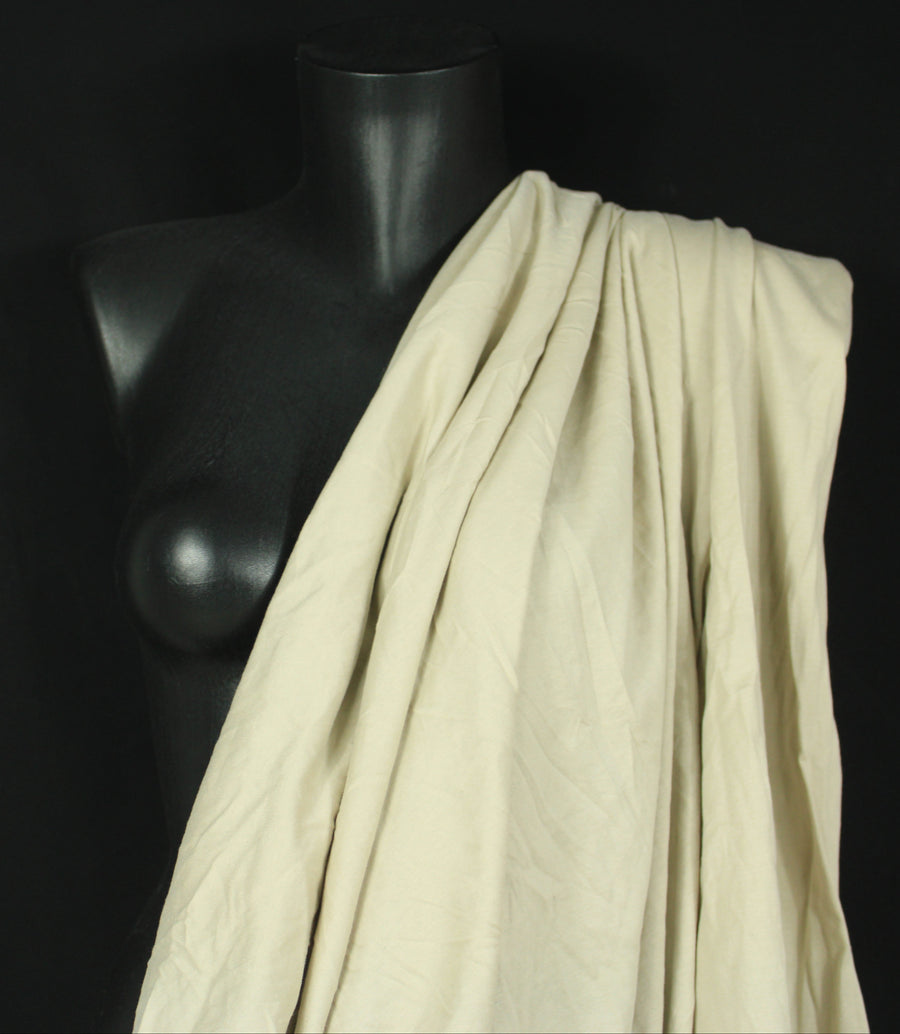 Tissu jersey coton - beige