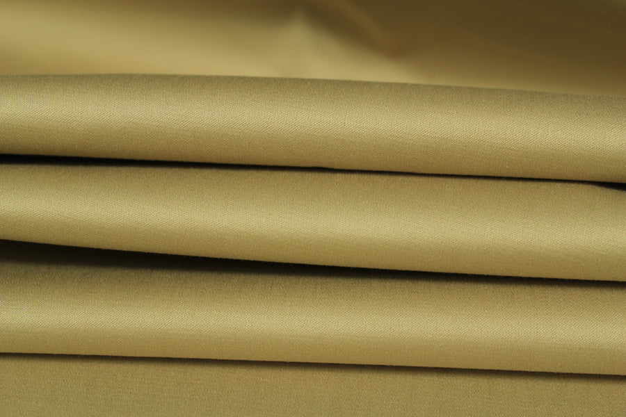 Tissu gabardine de coton prestige stretch - beige