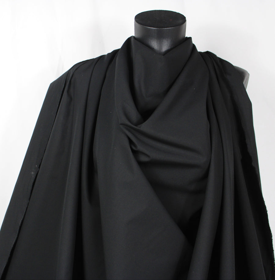 Tissu popeline de coton premium - noir