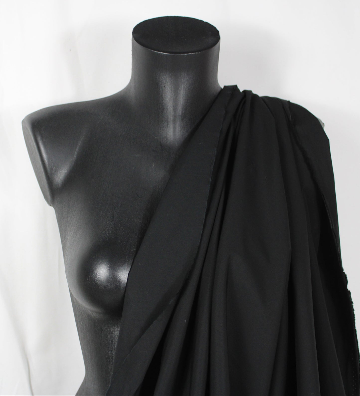 Tissu popeline de coton premium - noir - photo 4/4 | So Tissus
