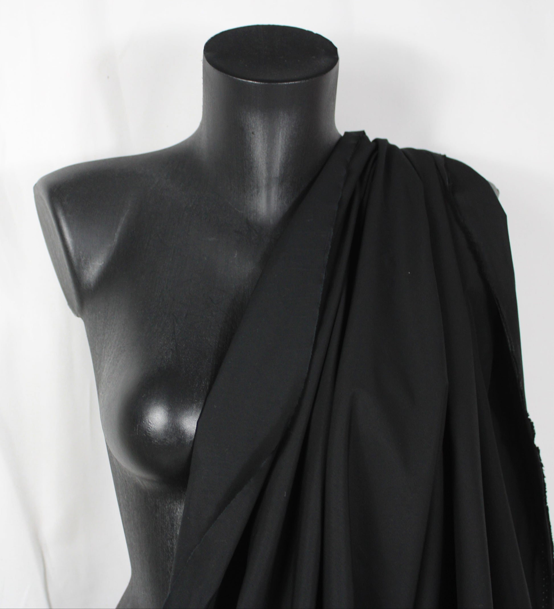 Tissu popeline de coton premium - noir - photo 4/4 | So Tissus