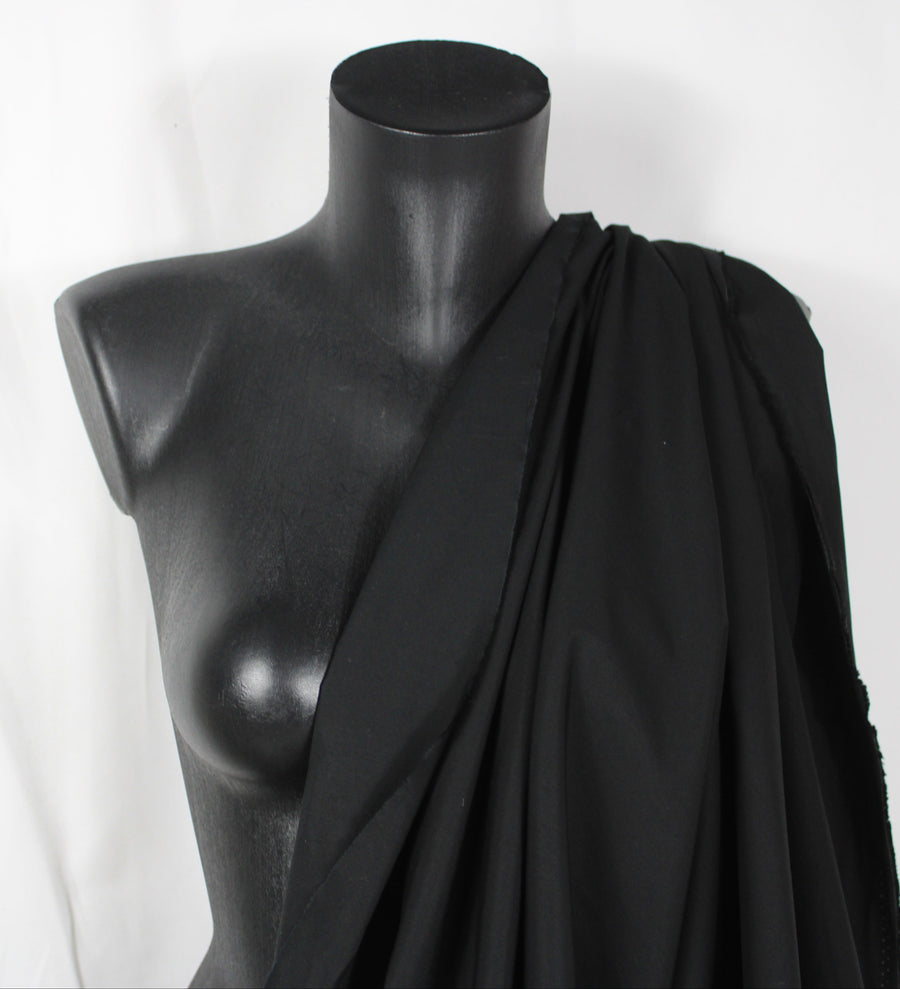 Tissu popeline de coton premium - noir