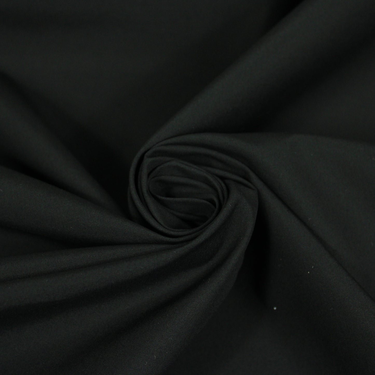 Tissu popeline de coton premium - noir - photo 1/4 | So Tissus