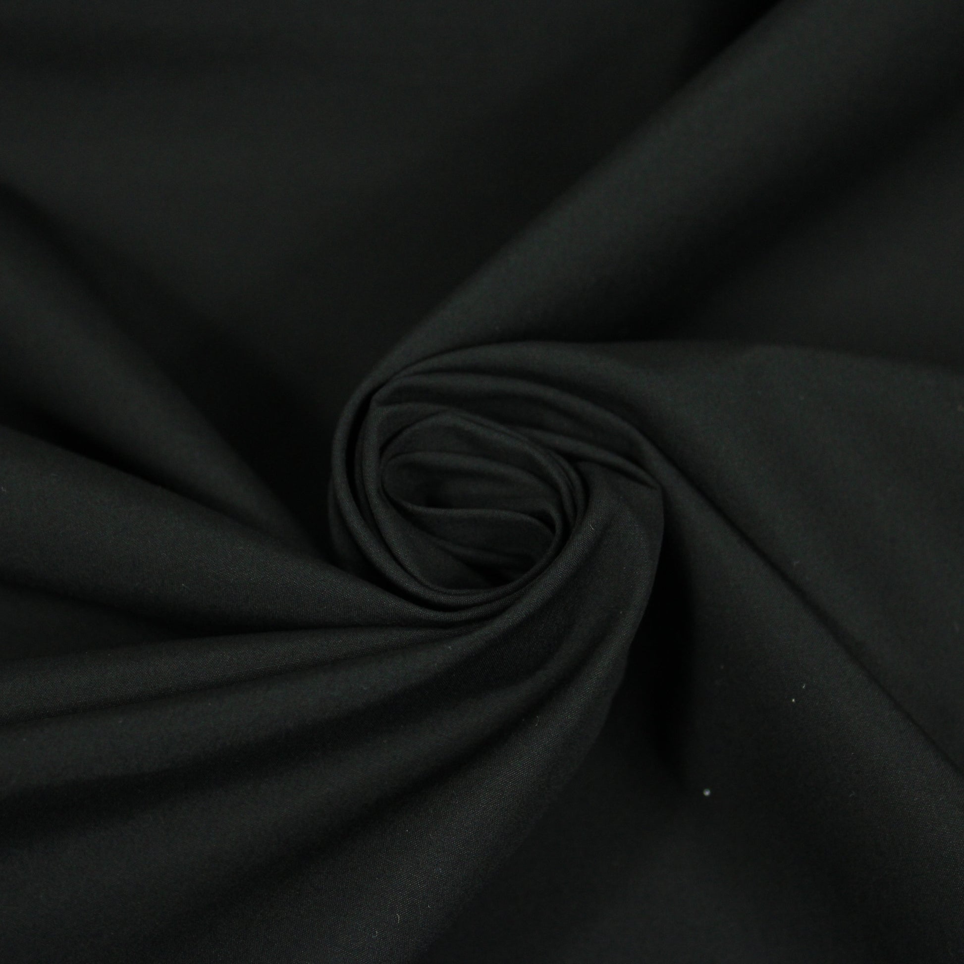 Tissu popeline de coton premium - noir - photo 1/4 | So Tissus