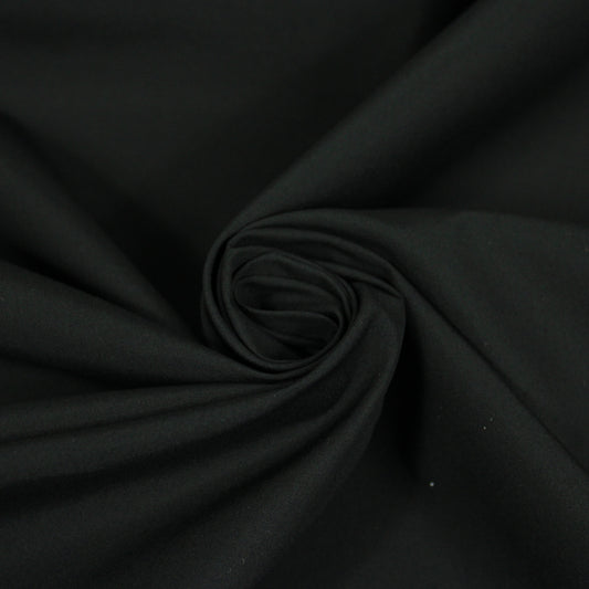 Tissu popeline de coton premium - noir - photo 1/4 | So Tissus