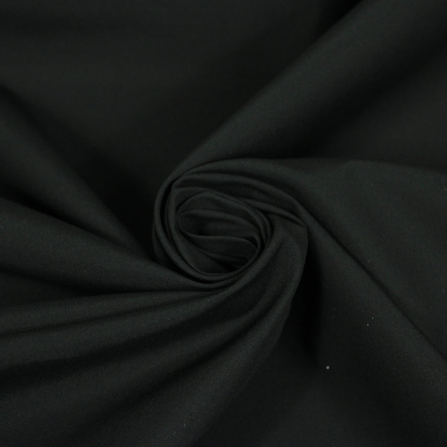 Tissu popeline de coton premium - noir