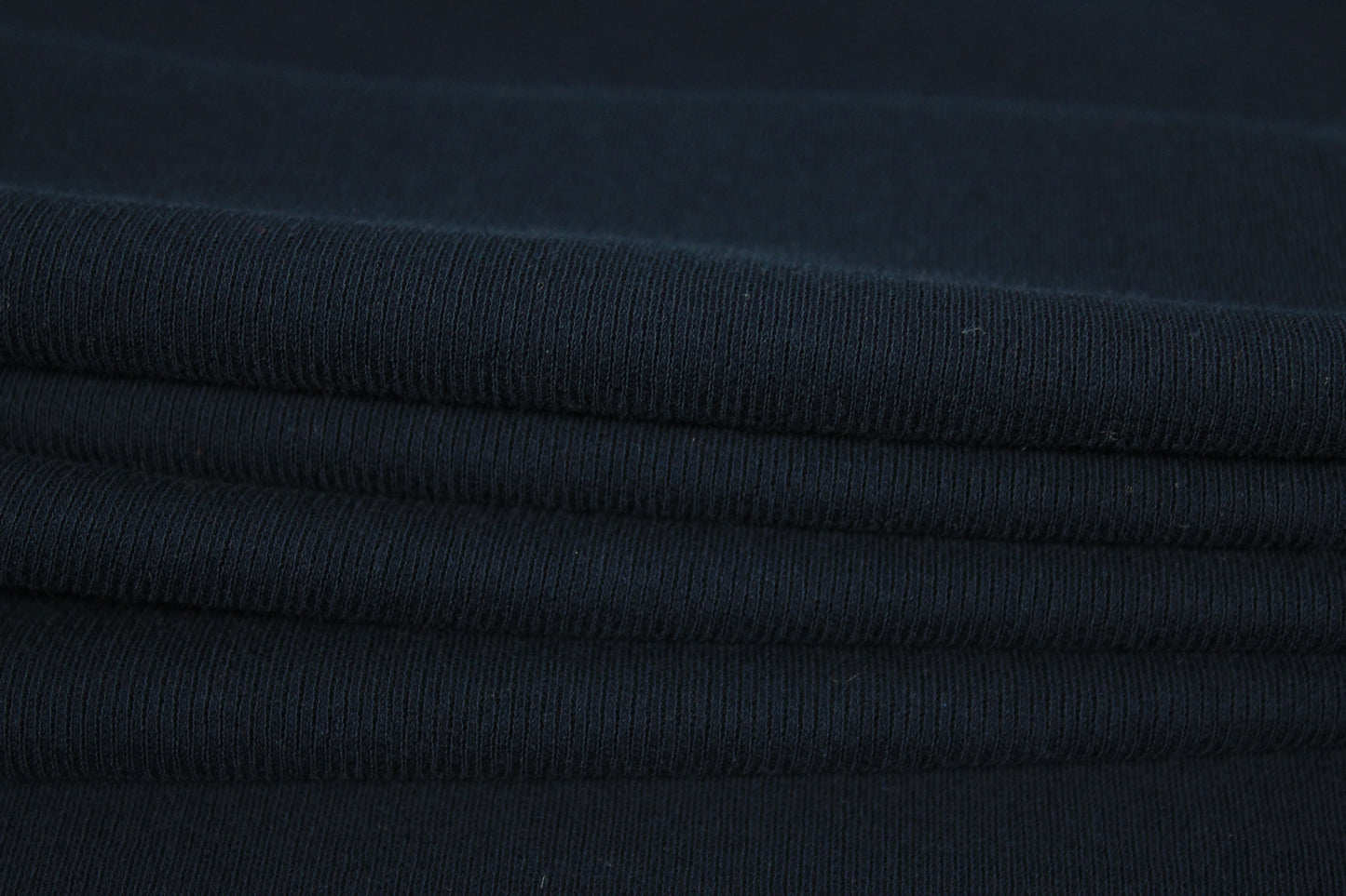 Tissu maille coton côtelé stretch - bleu marine - photo 2/4 | So Tissus