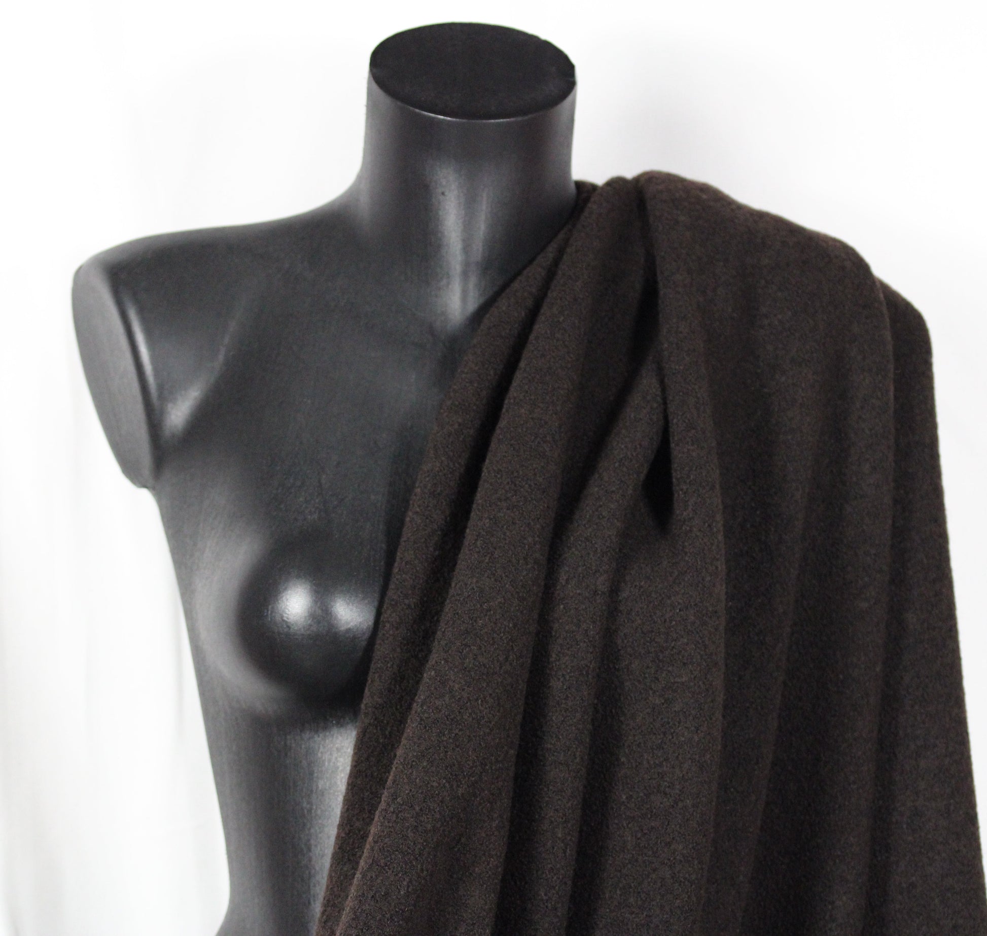 Laine bouillie - marron foncé - photo 4/4 | So Tissus