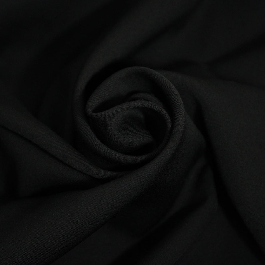 Tissu laine froide stretch - noir