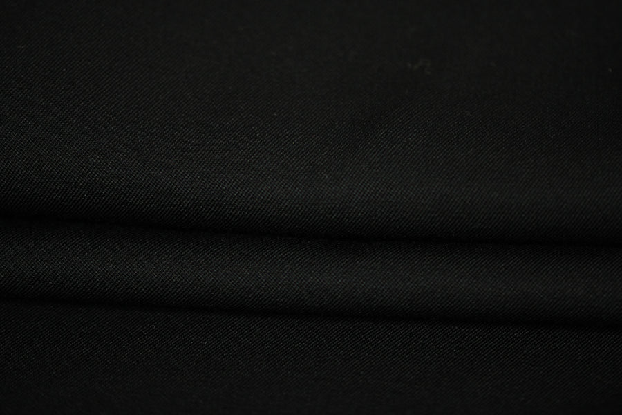 Tissu laine froide stretch - noir