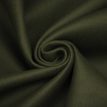 Tissu laine contrecollé - kaki