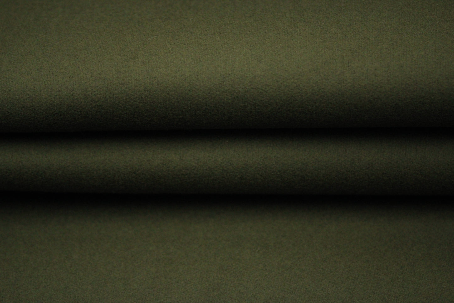 Tissu laine contrecollé - kaki - photo 2/4 | So Tissus
