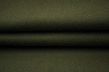 Tissu laine contrecollé - kaki - photo 2/4 | So Tissus