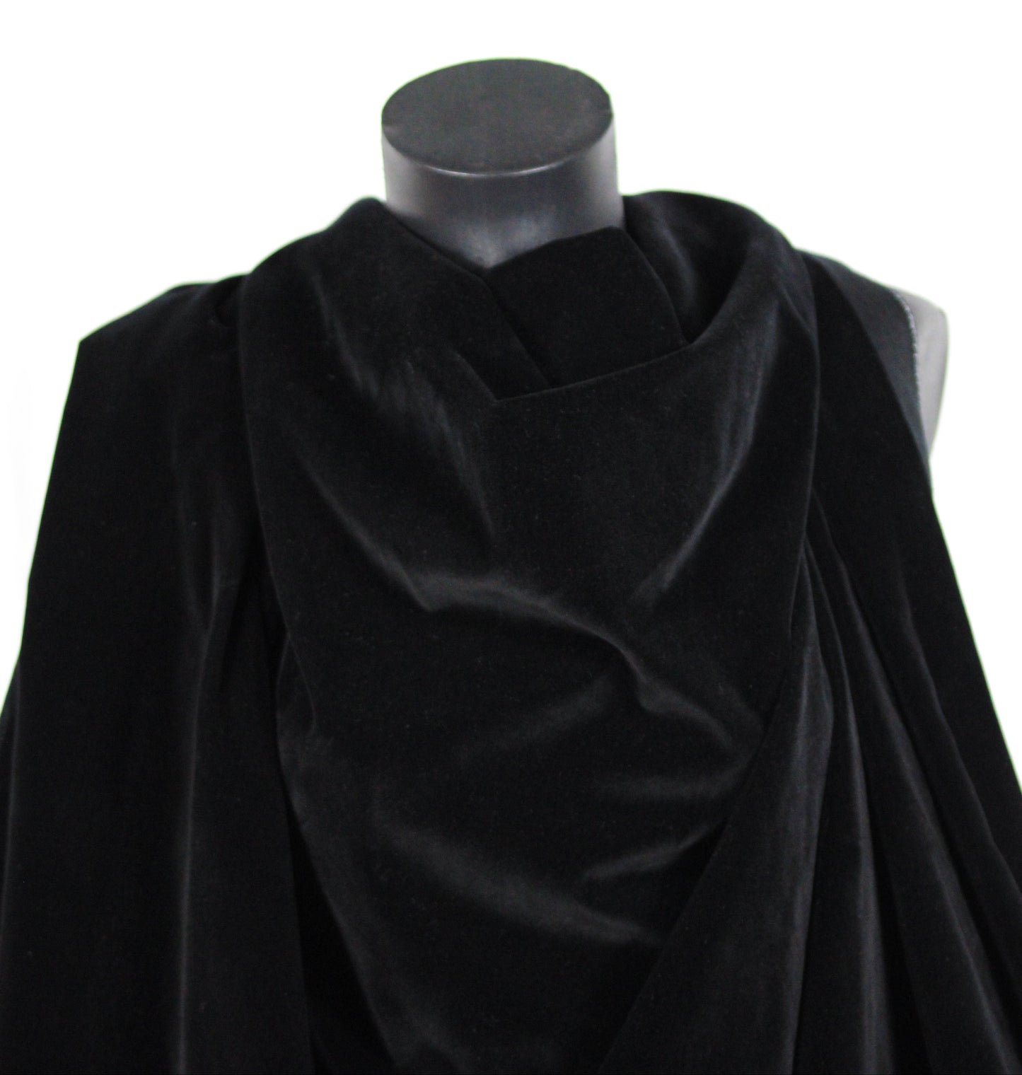 Tissu velours lisse prestige  - noir - photo 3/4 | So Tissus