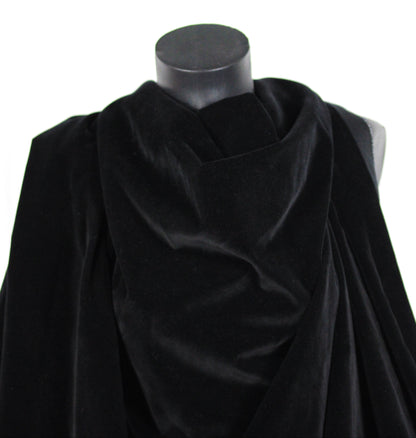 Tissu velours lisse prestige  - noir - photo 3/4 | So Tissus