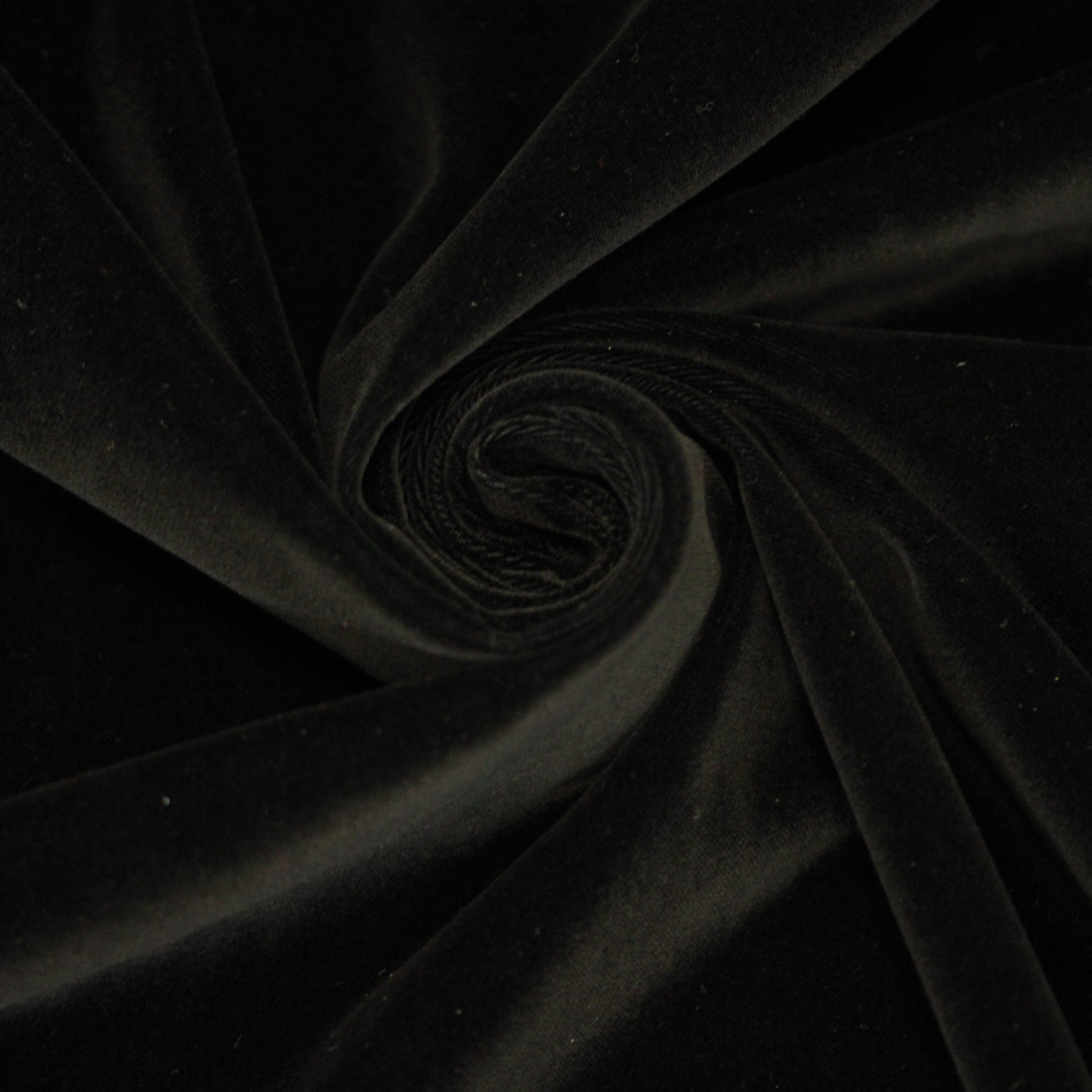 Tissu velours lisse prestige  - noir - photo 1/4 | So Tissus