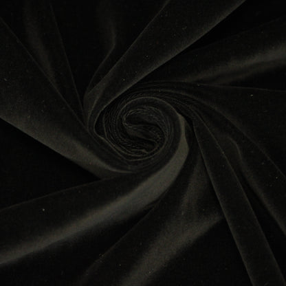 Tissu velours lisse prestige  - noir - photo 1/4 | So Tissus