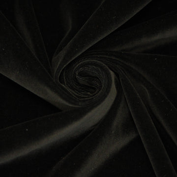 Tissu velours lisse prestige  - noir